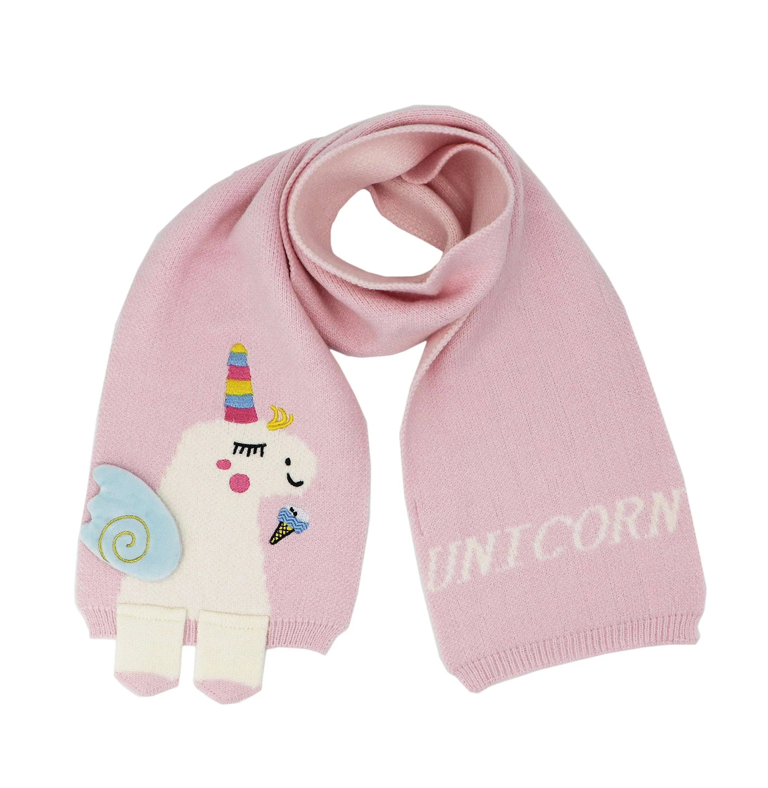 Newfancy Kids Girls Boys Winter Cute Unicorn Scarf Shawl Warm Soft Cozy Fashion ...