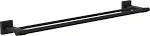 Franklin Brass Maxted 24-in double Matte Black Wall Mount Double Towel Bar Lowes.com