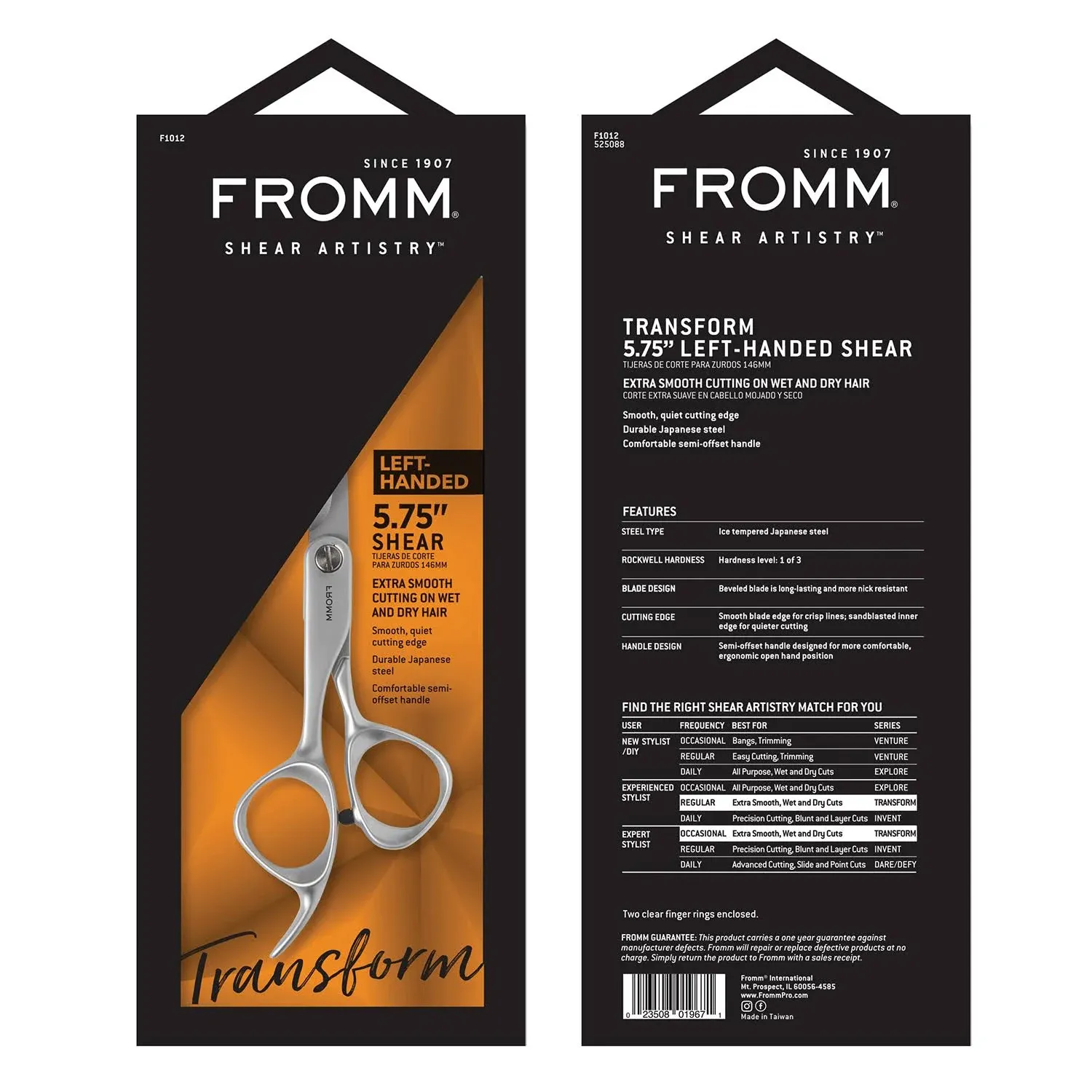 Fromm Transform 5.75" Left-Handed Hair Shear