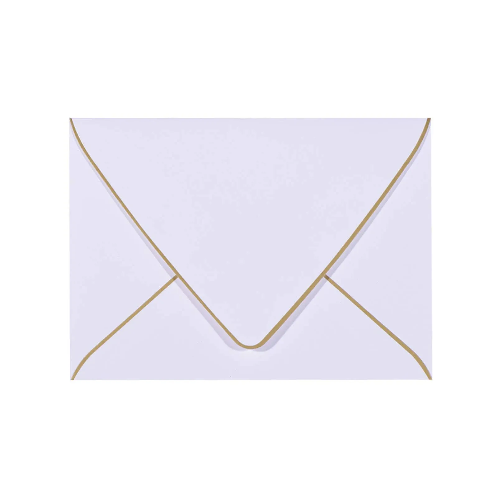 A7 Ivoy Envelopes 5 x 7 with Gold Border,- 50 Pack,for 5x7 Cards| Quick Self Seal ...