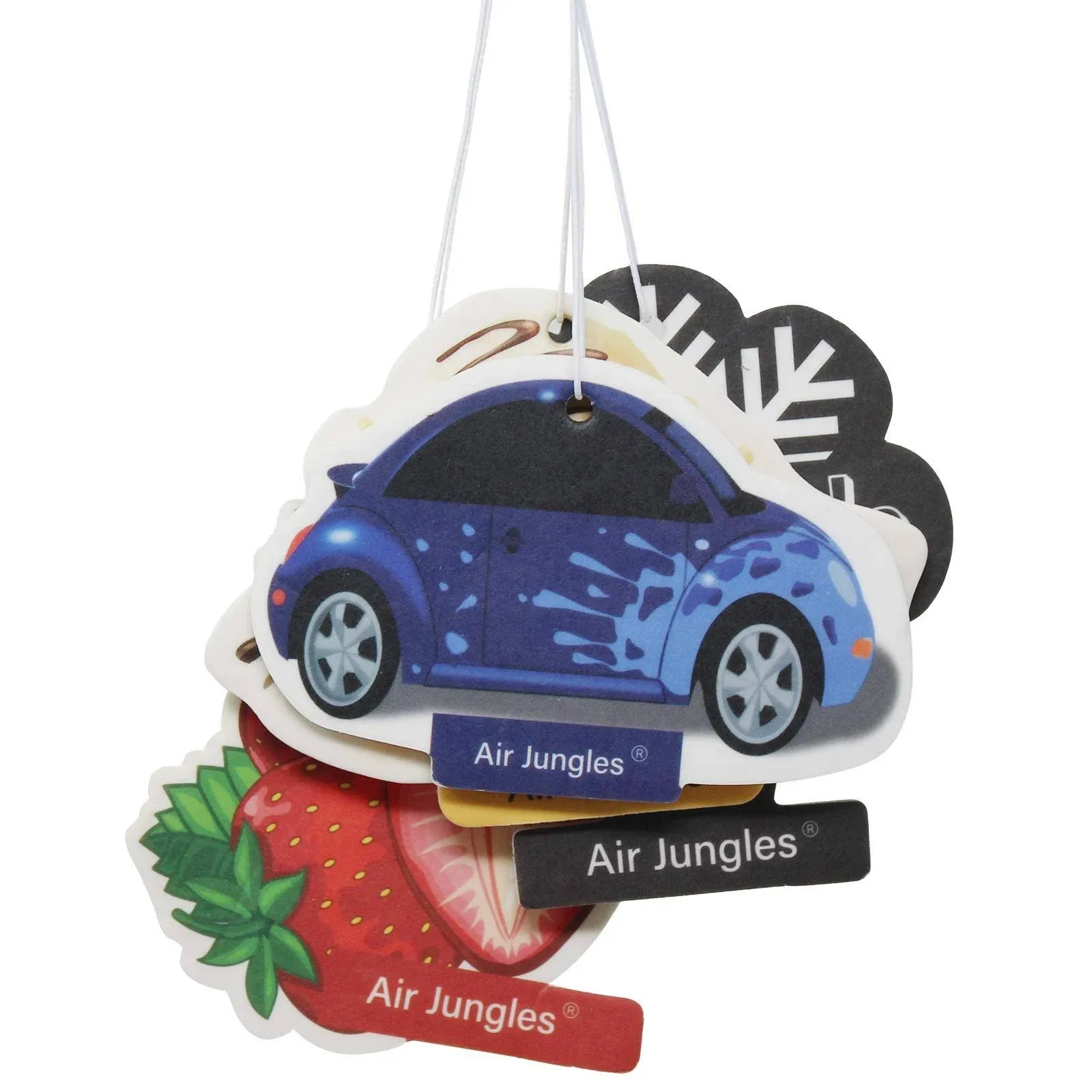 Air Jungles Car Air Freshener Hanging Variety Scent 6 Count