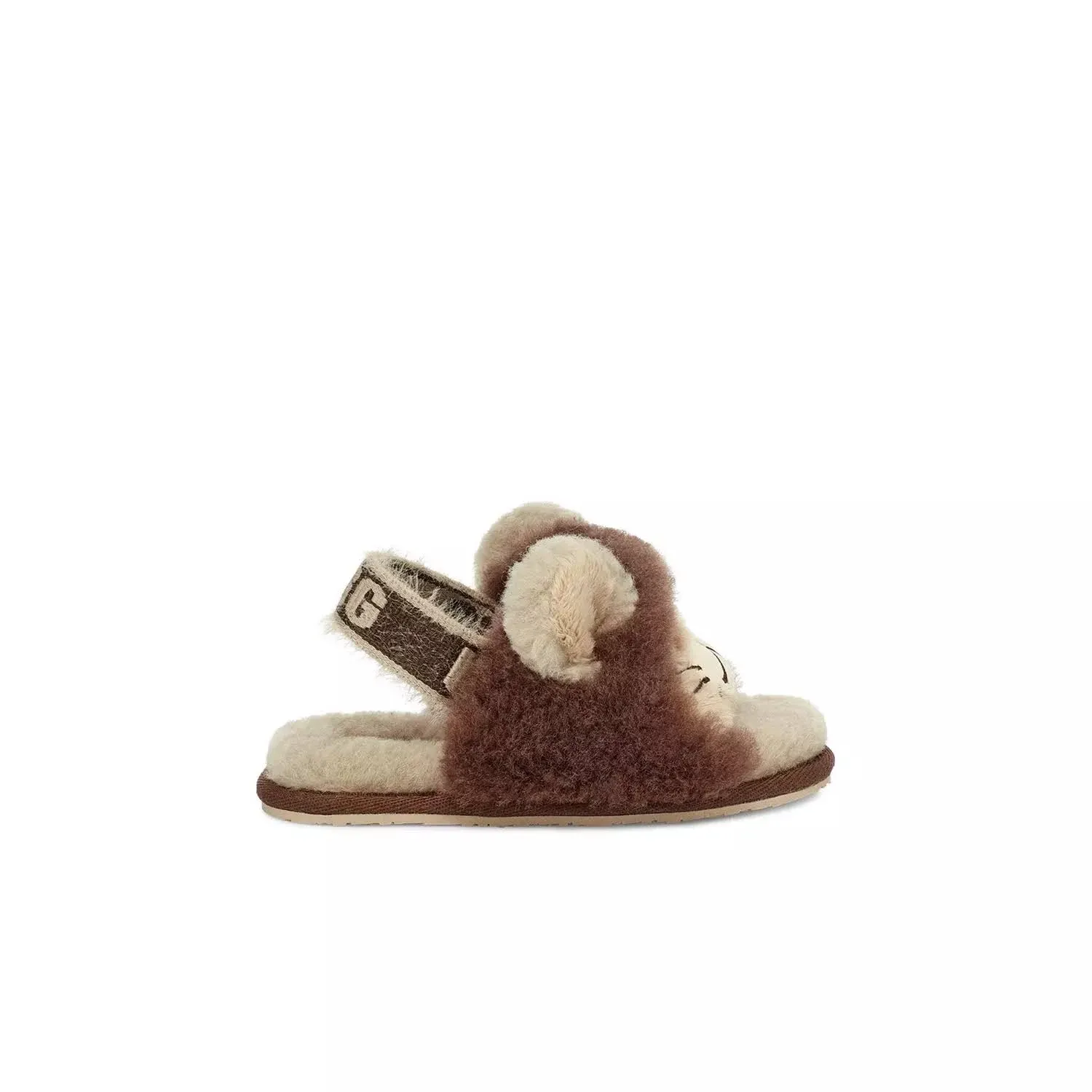 Ugg Fluff Yeah Sheepskin Slide Sandals Shoes Toddler Little Kid Tiger + Lion