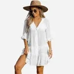 Cupshe Women's Ruffled Cover-Up Dress