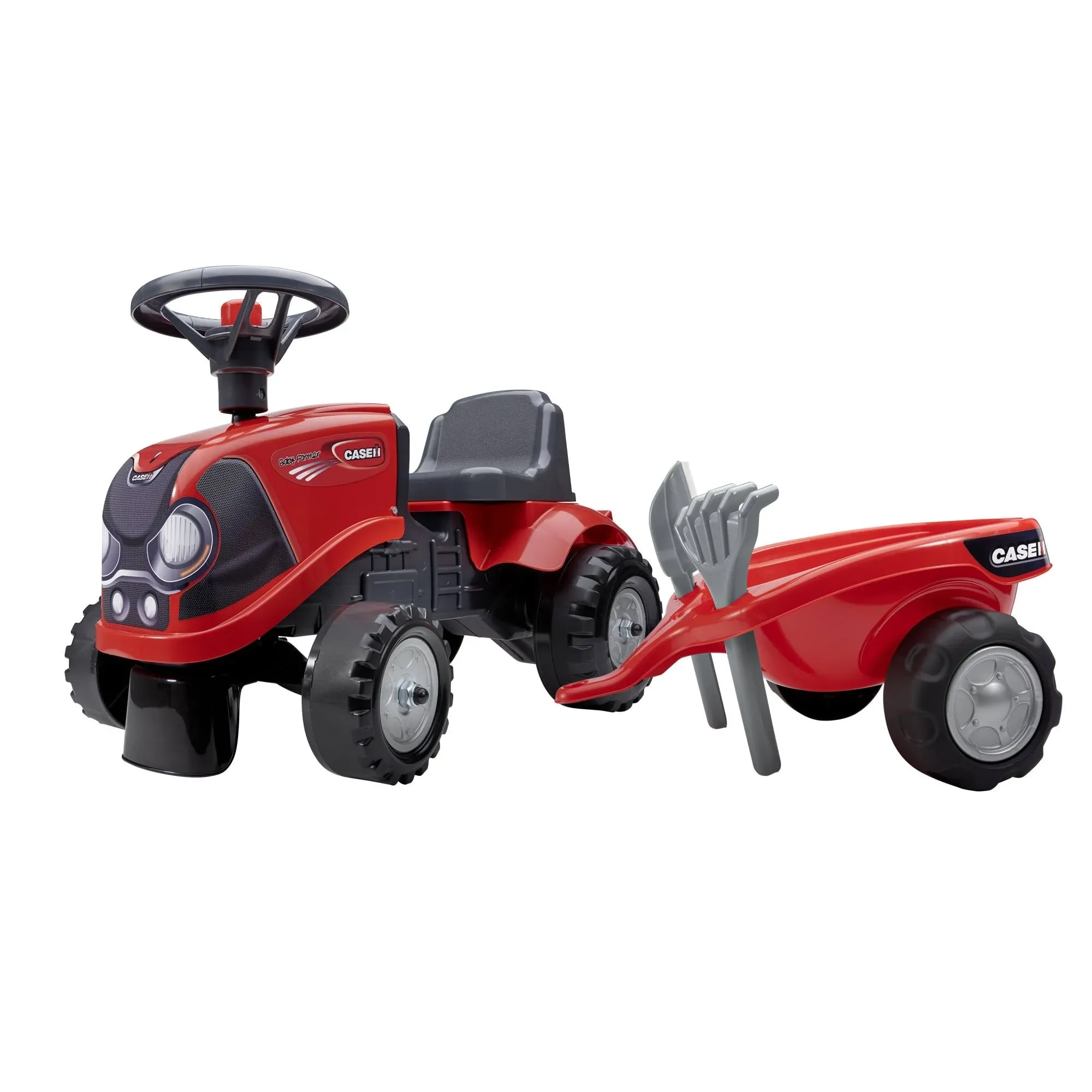 Case IH Magnum Ride-On Push Along with Cart and Tools