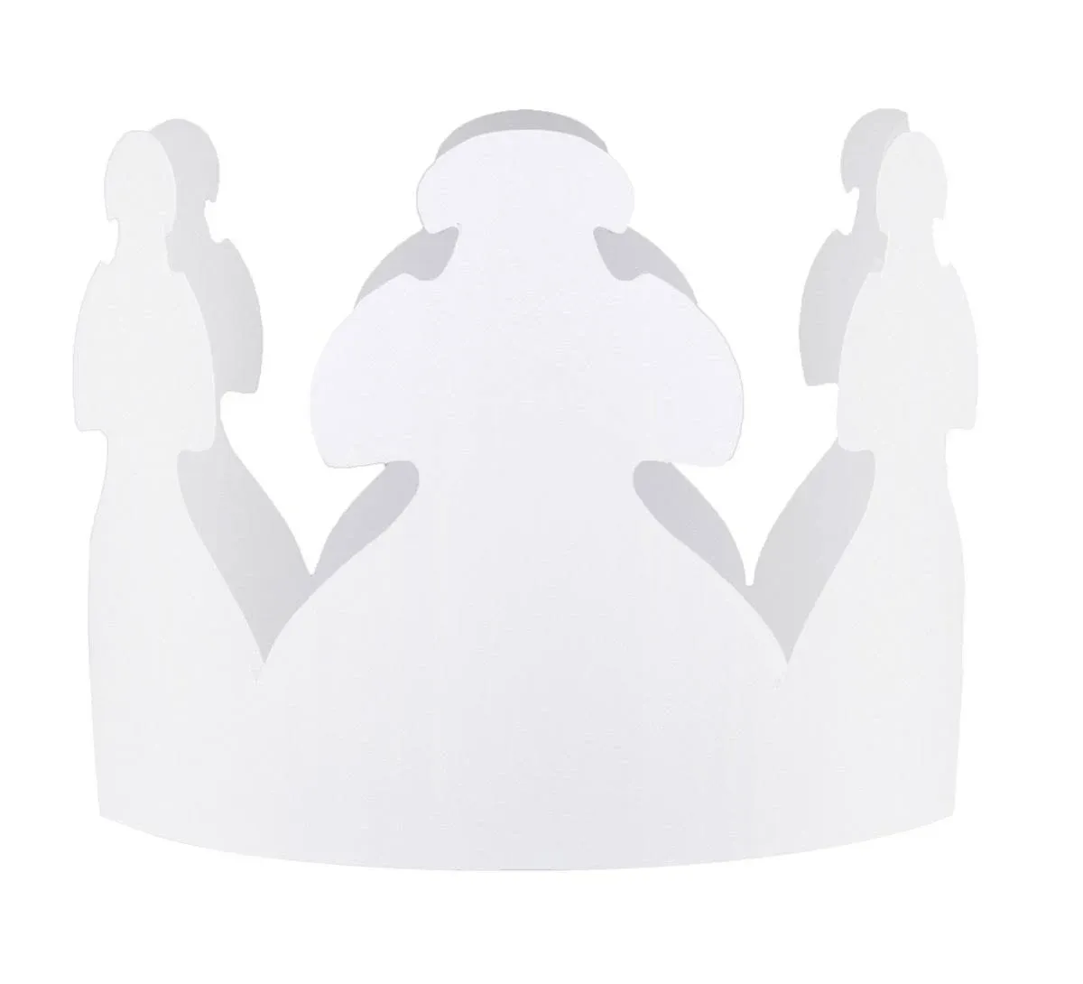 Hygloss White Paper Crowns Customizable-D<wbr/>urable Party Hats-Made in 