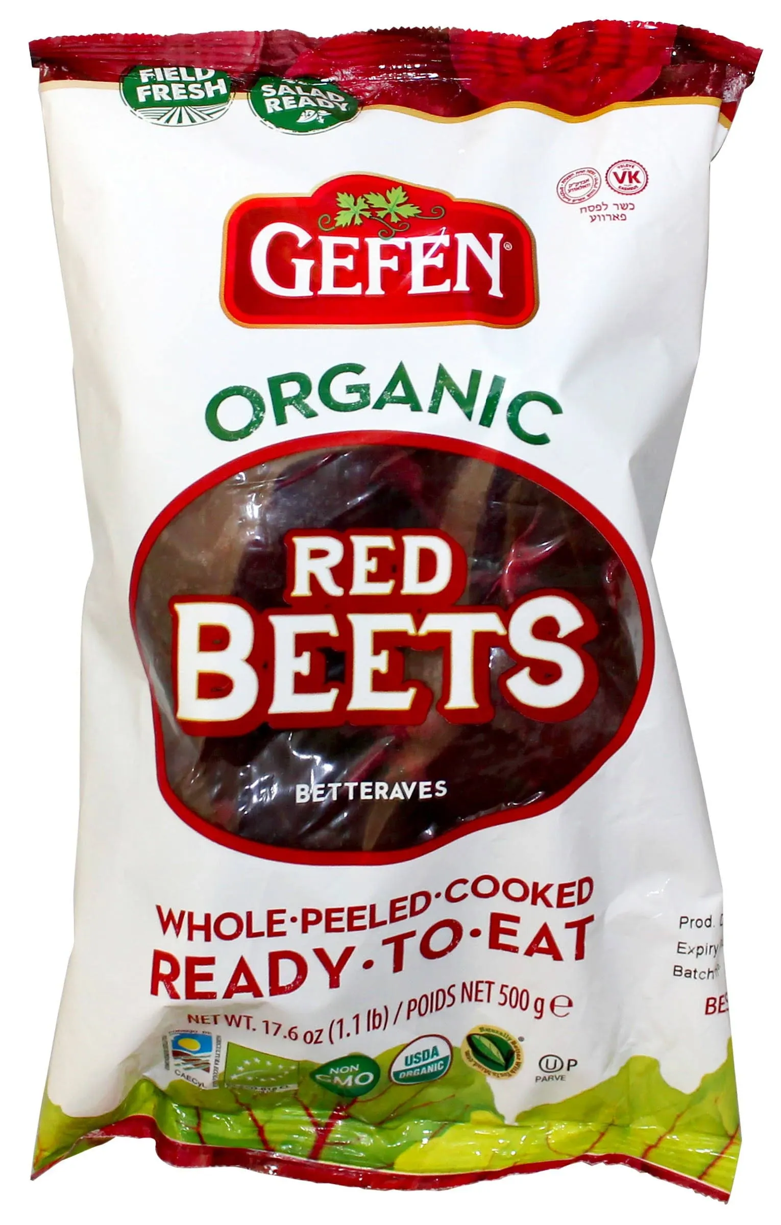 Gefen Organic Red Beets Ready To Eat