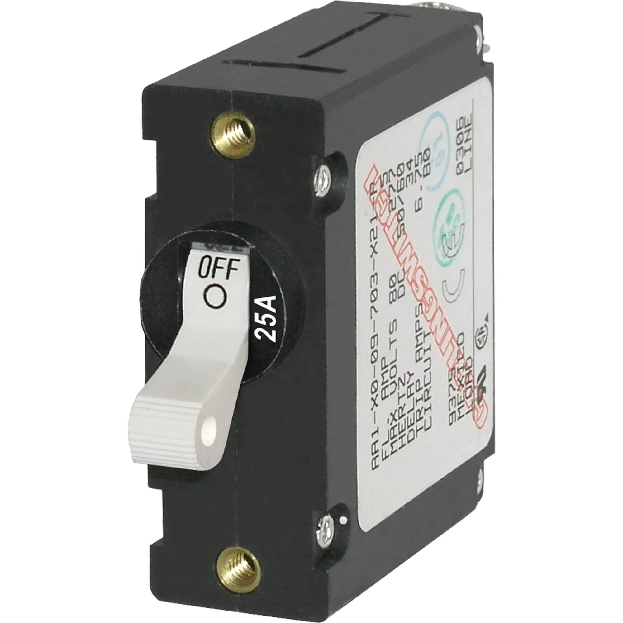 Blue Sea Systems A-Series Toggle Single Pole Circuit Breakers