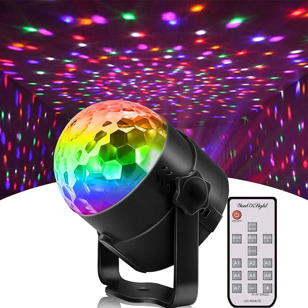 YouOKLight Disco Party Lights Sound Activated Strobe Light Stage Light with ...