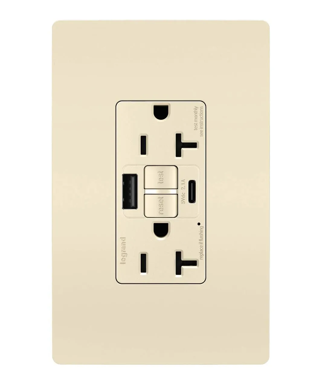 Legrand Radiant 20 Amp GFCI Duplex Outlet