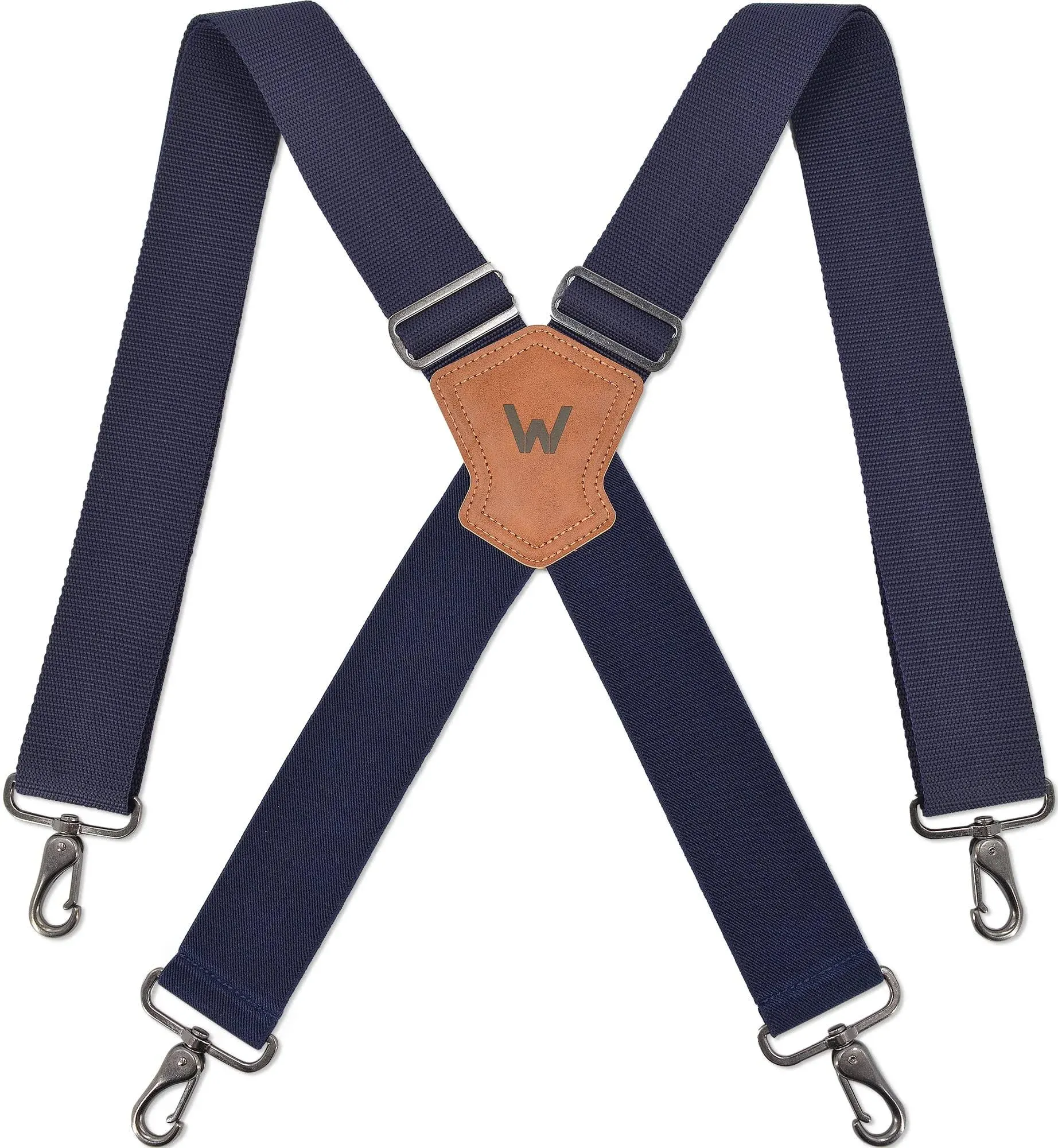 Navy suspenders for men, Work suspenders, 2 inch wide suspenders, Heavy Duty sus