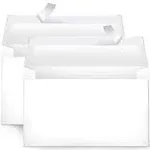 AmazonBasics A9 Blank Invitation Envelopes with Peel &amp; Seal, 100-Pack, White 