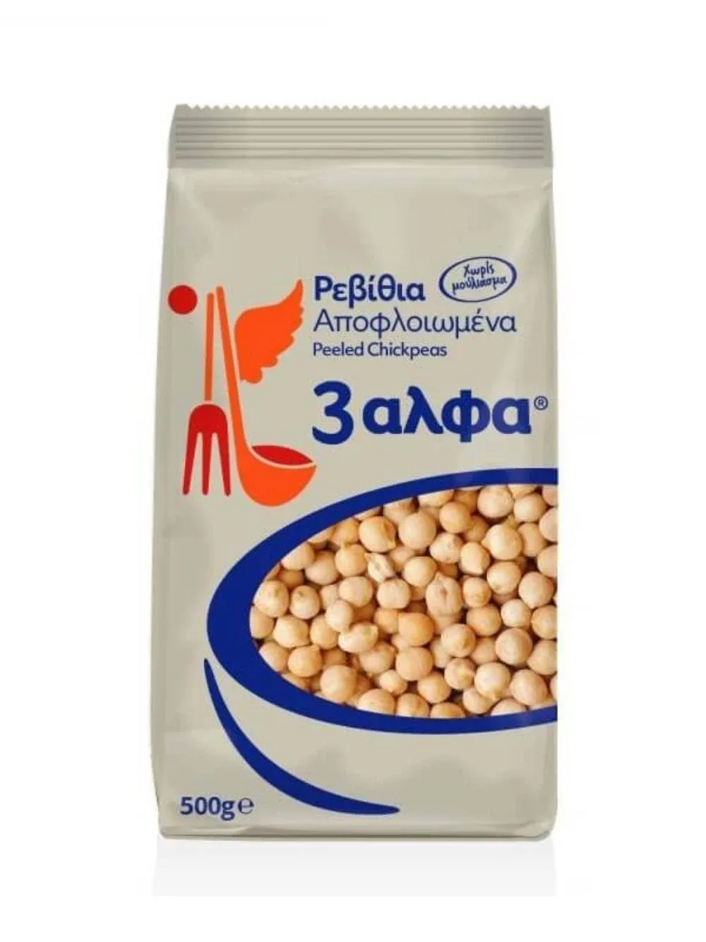 3ALFA CHICKPEAS PEELED 500g