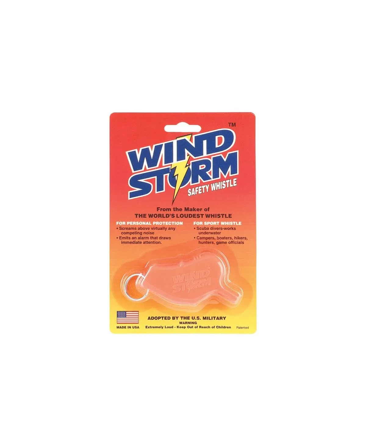 Windstorm Whistle - Orange