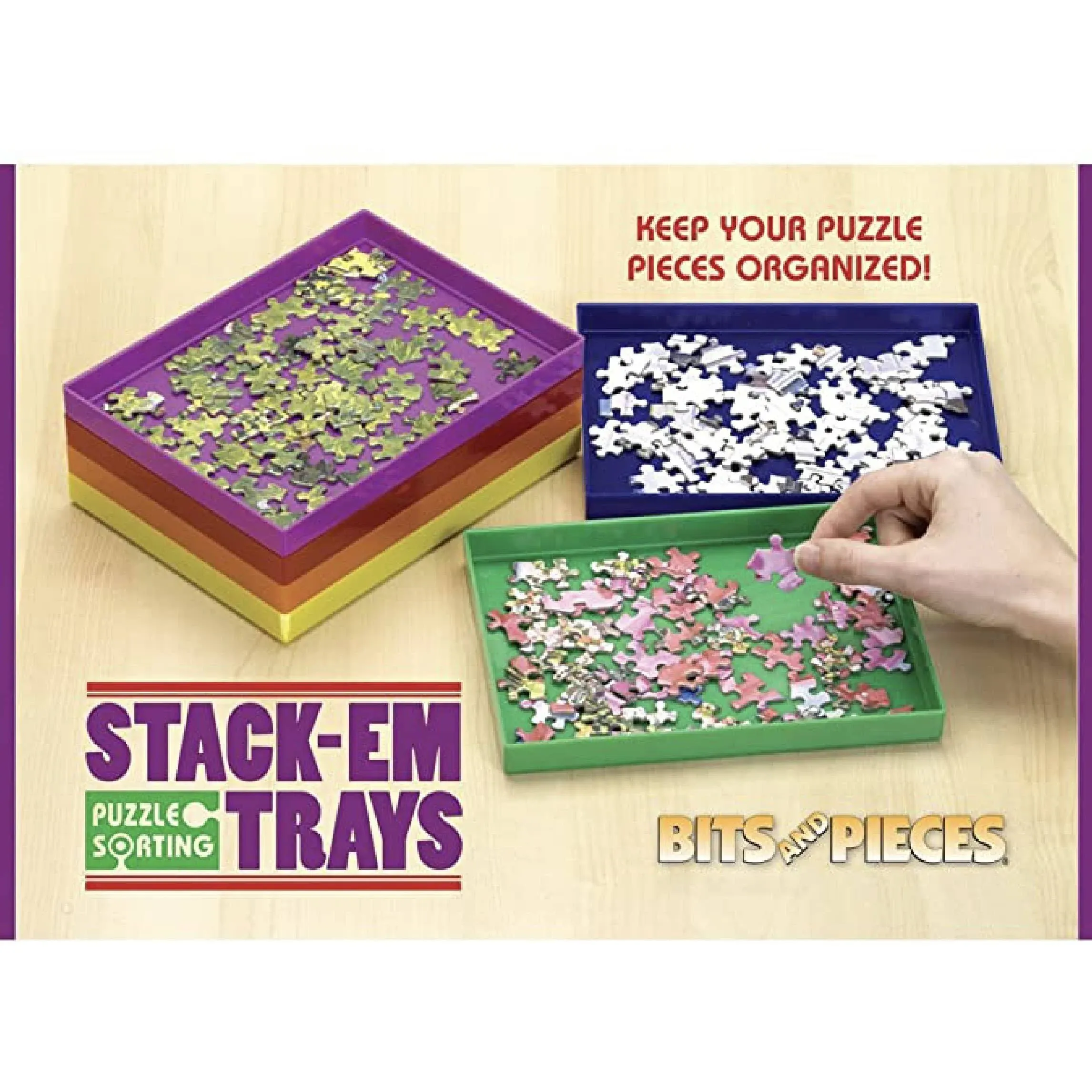 Bits and Pieces Puzzle Stack-Em Sorting Trays