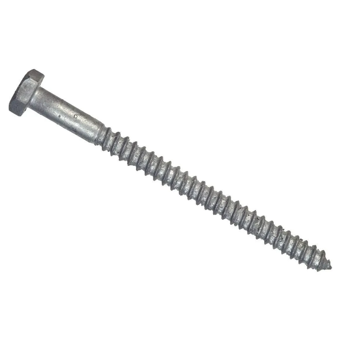 Hillman 812012 Lag Screw 1/4" S X 2-1/2" L Hex Hot Dipped Galvanized Steel Hot Dipped Galvanized