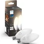 Philips Hue White LED Smart Candle 2-Pack