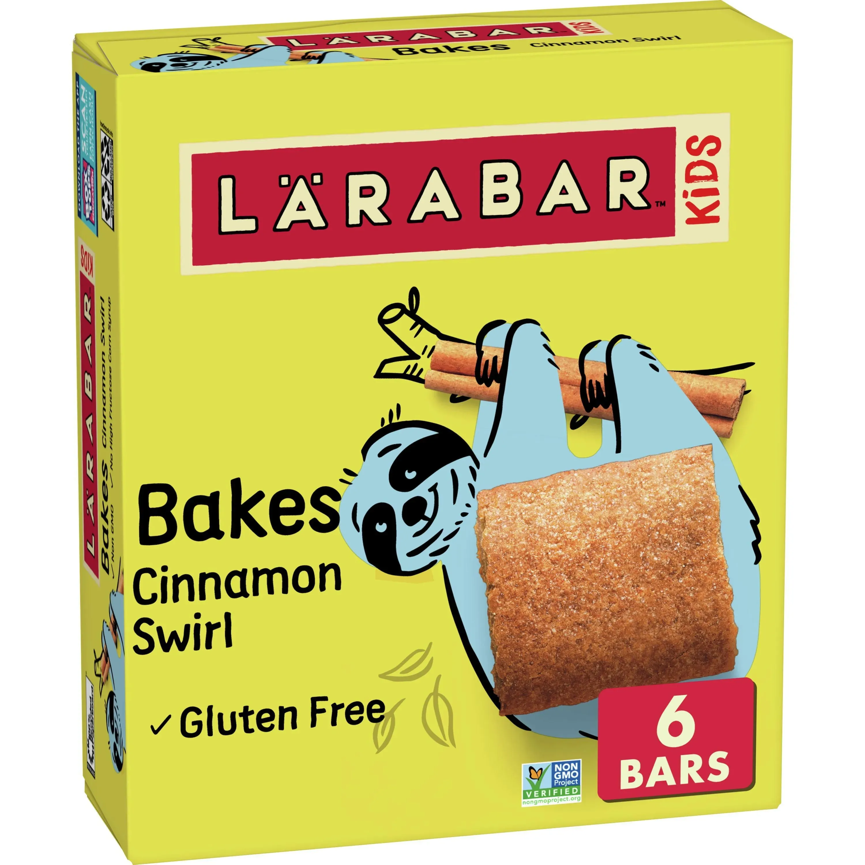 Larabar Kids, Cinnamon Swirl, Gluten Free Fruit & Nut Bar, 1.6 oz Bars, 16 Ct