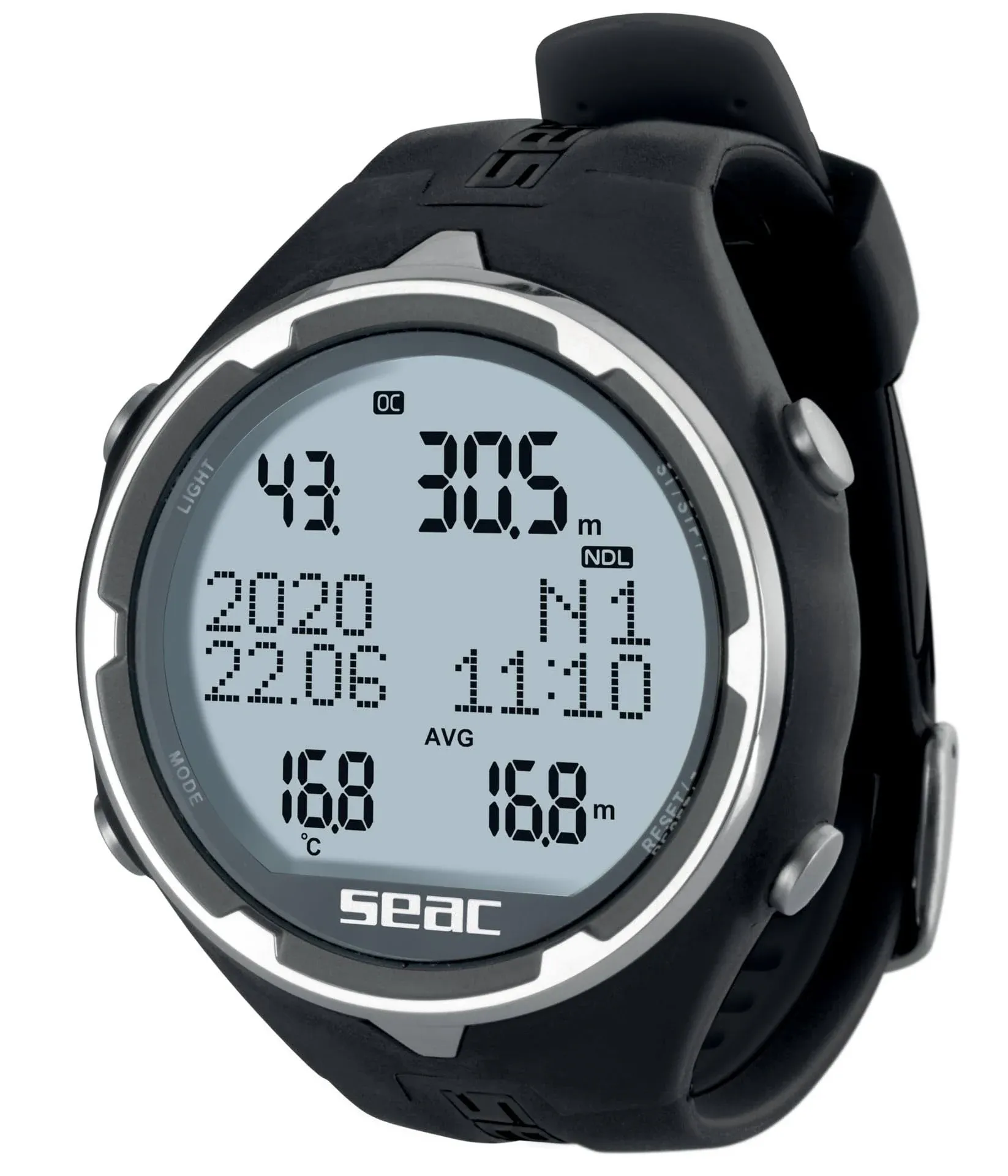 SEAC Action Black Dive Computer - Wrist Computer (1600005000520<wbr/>A)