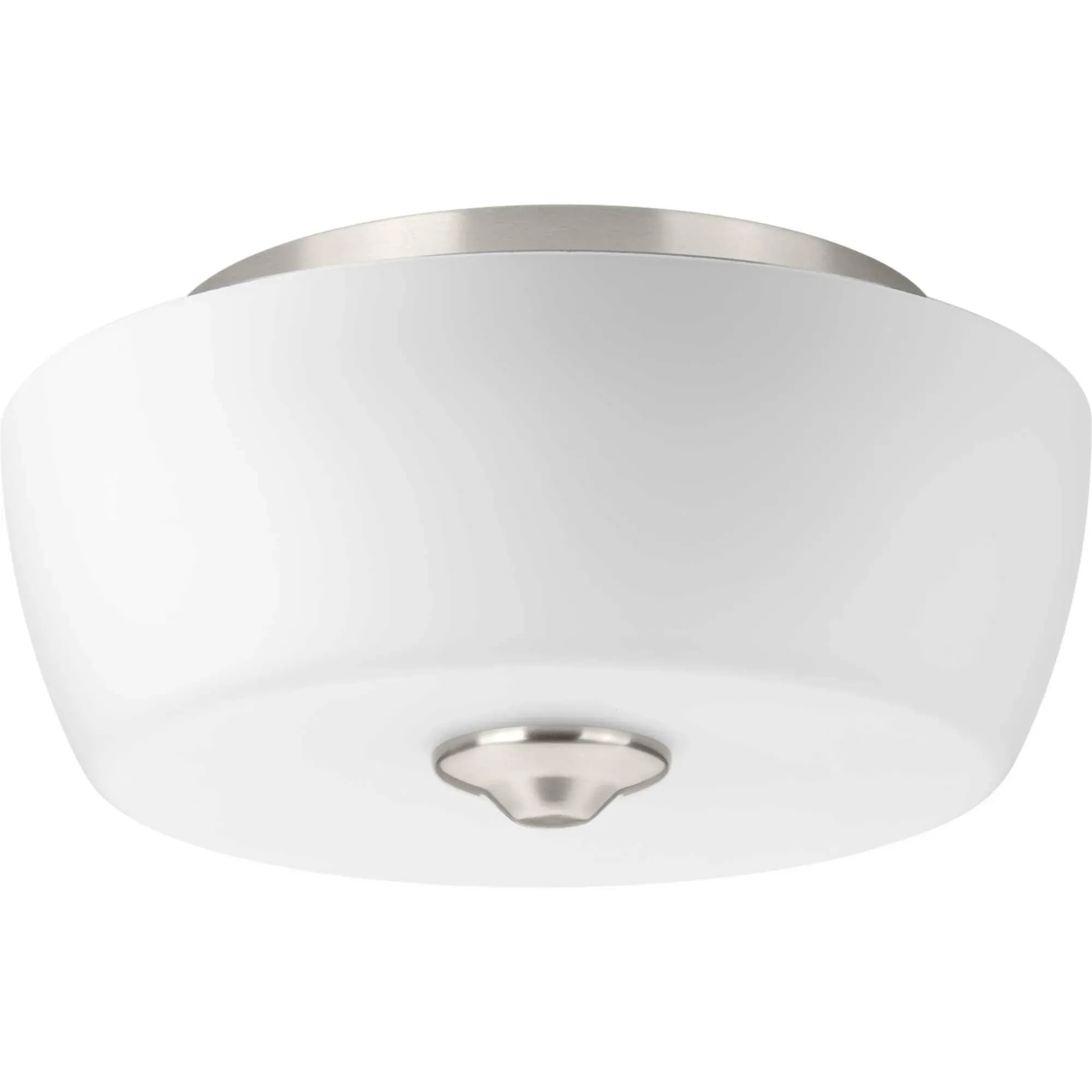 P350061-009: Leap Brushed Nickel Two-Light Flush Mount