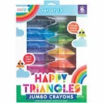 Ooly Happy Triangles Jumbo Crayons - Set of 12