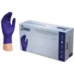 1st Choice Indigo Nitrile Disposable Exam Gloves, 3 Mil, Case of 1000, M