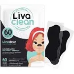 LivaClean 30 Blackhead Strips + 48 Pimple Patches - Nose Pore Strip, Pore Strips Blackhead Remover for Face, Black Head Remover for Nose, Nose Blackhead Remover, Charcoal Nose Strips for Blackheads