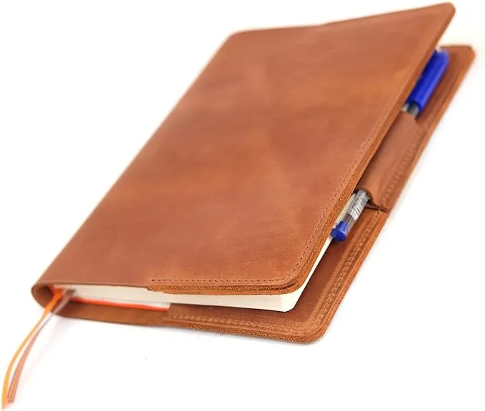 A5 Leather Sketchbook Cover, Personalized Artist Travel Organizer for Drawing, Custom Pencil Case