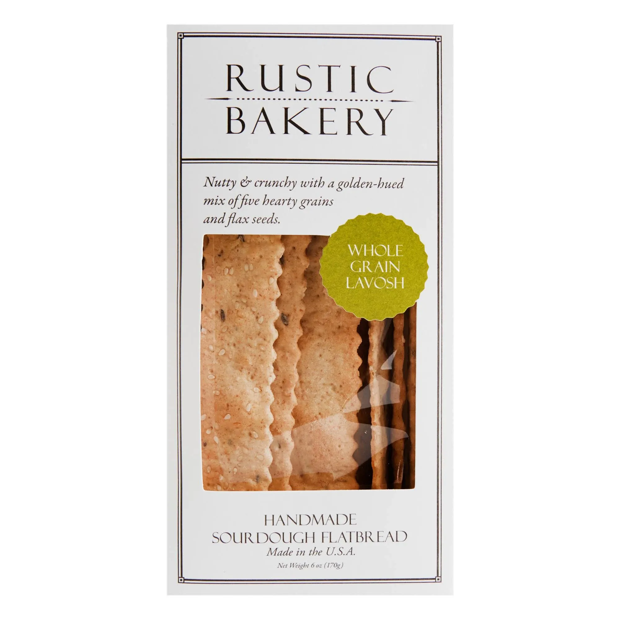 Rustic BAKERY: Everything Spice Organic Sourdough Flatbread, 6 oz