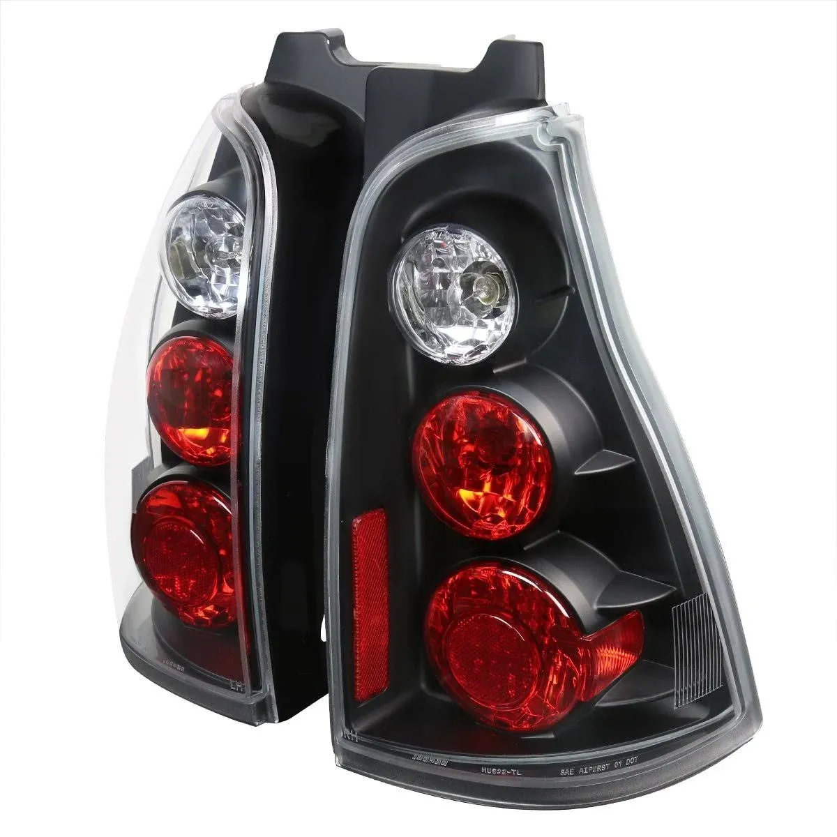 Black Fits 2003-2005 Toyota 4Runner 4 Runner Tail Lights Lamps Left+Right 03-05