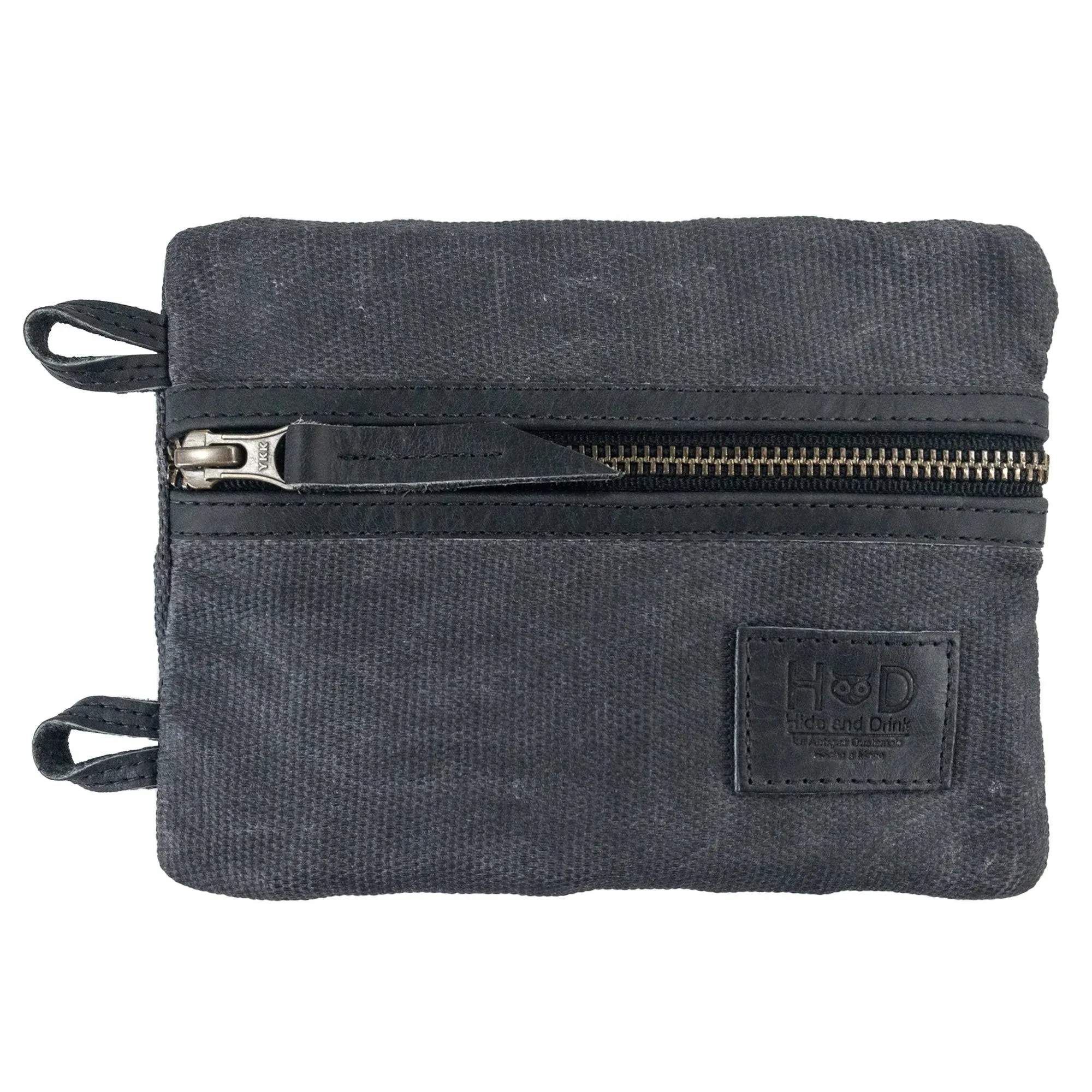 Multitool Pocket Pouch - XL Charcoal Black Waxed Canvas