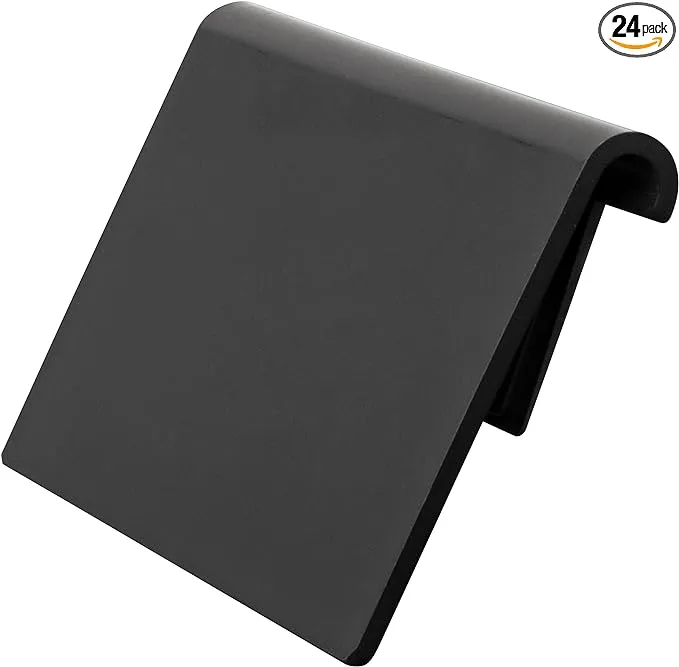 Akro-Mils 40410 Shelf Bin Label Holder Pack 24 Black