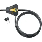 Master Lock 8419DPF Adjustable Locking Cable Python 5/16" D X 72" L Vinyl Coated Steel Gray