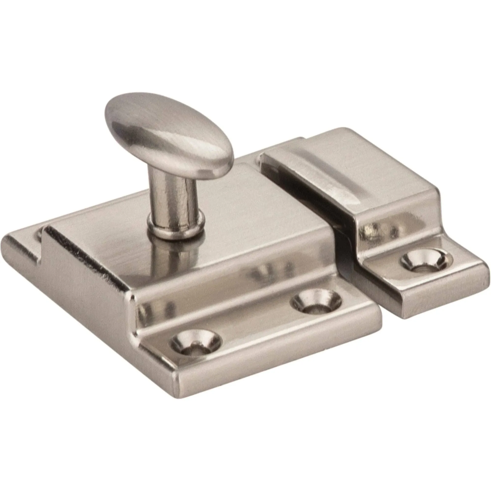 Bremen Cabinet Hardware Collection - Cabinet Latch in Satin Nickel by Jeffrey Alexander