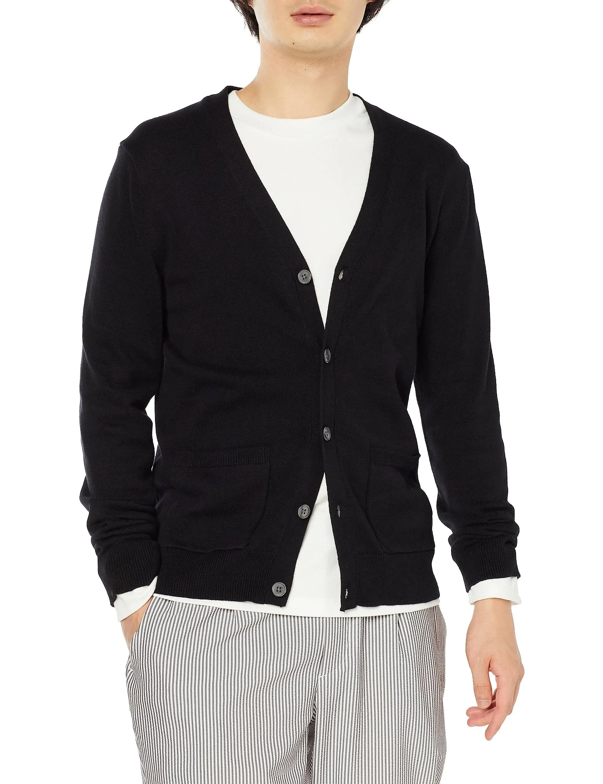 Amazon Essentials Men's Cotton Cardigan Sweater