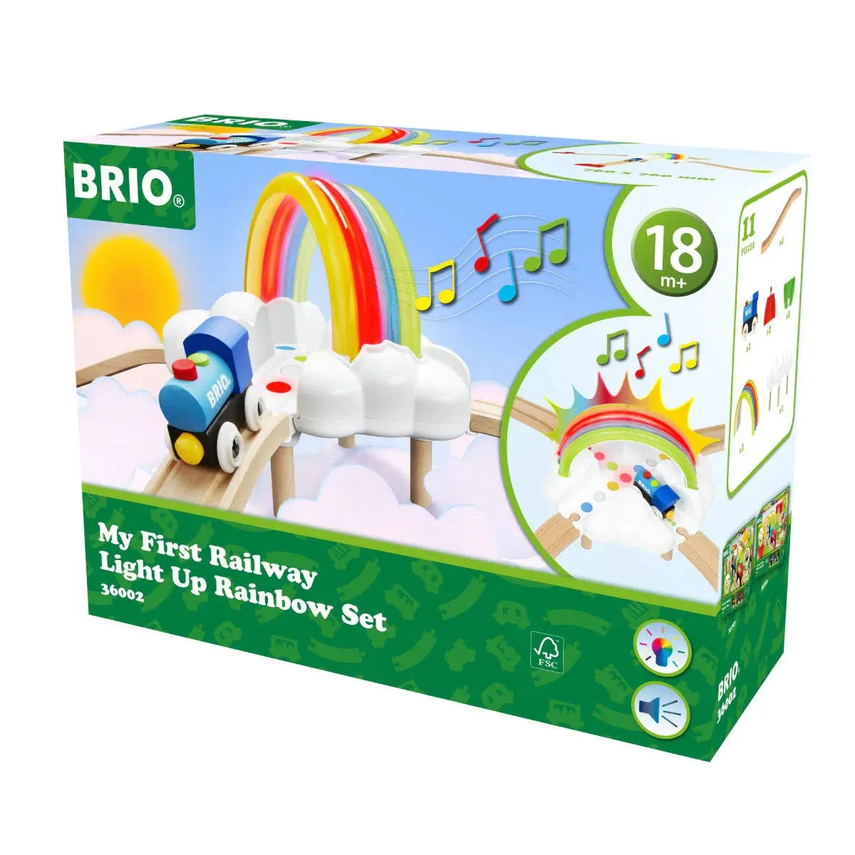 Brio My First Railway Rainbow Light Up Set