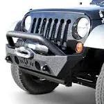 Tyger Auto TG-BP6J70078 Fury Short Stubby Front Bumper Jeep Gladiator JT | Wrangler JK|JL 2007-2021