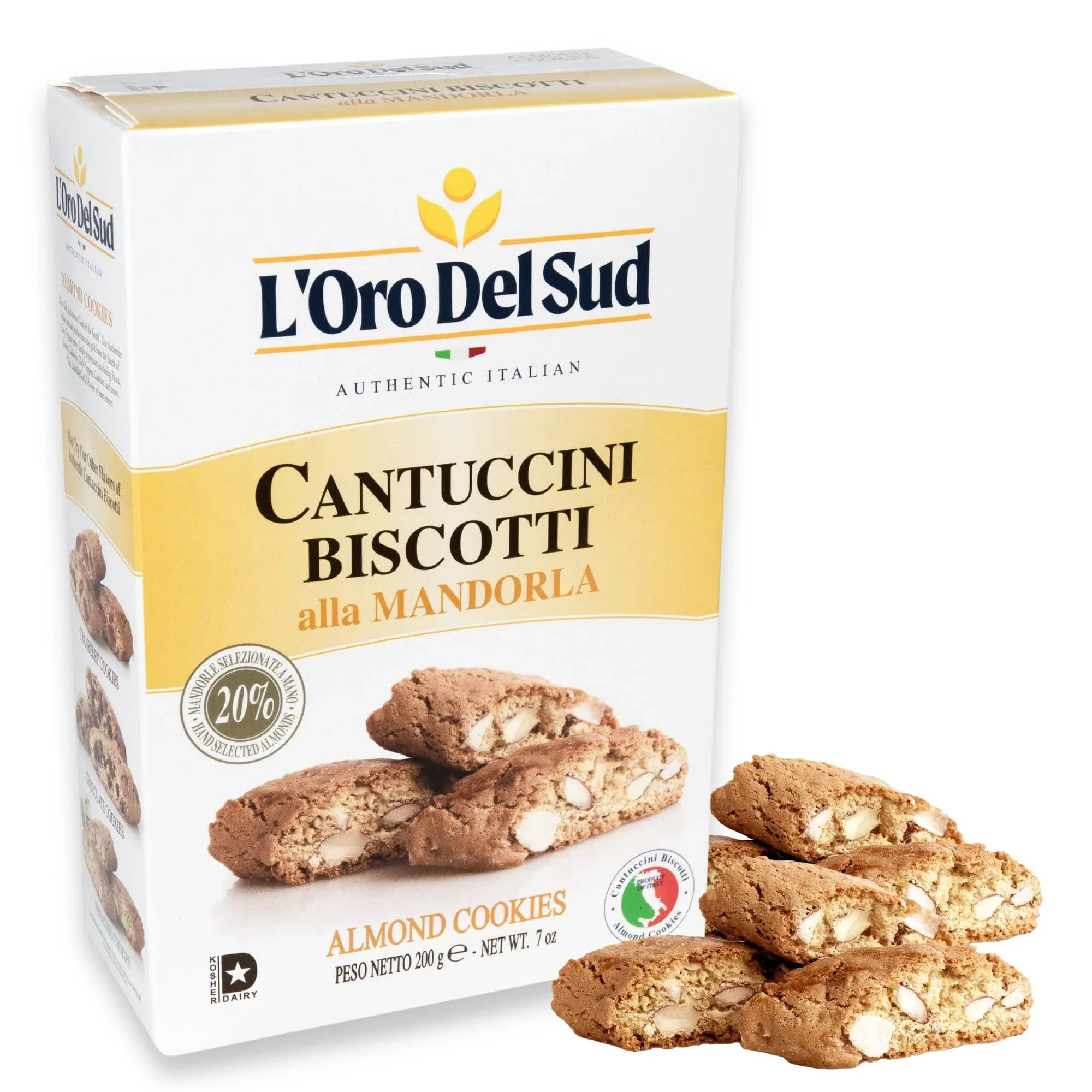 Traditional Almond Biscotti, Cantuccini d'Abruzzo, Italian Cookies Made with Real ...