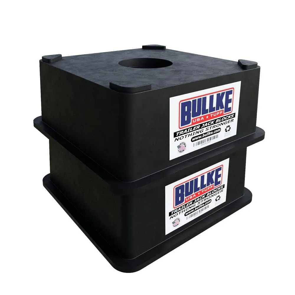 BULLKE 2 Pack Original (USA Made Strongest on Market) Trailer Jack Block Stand ...