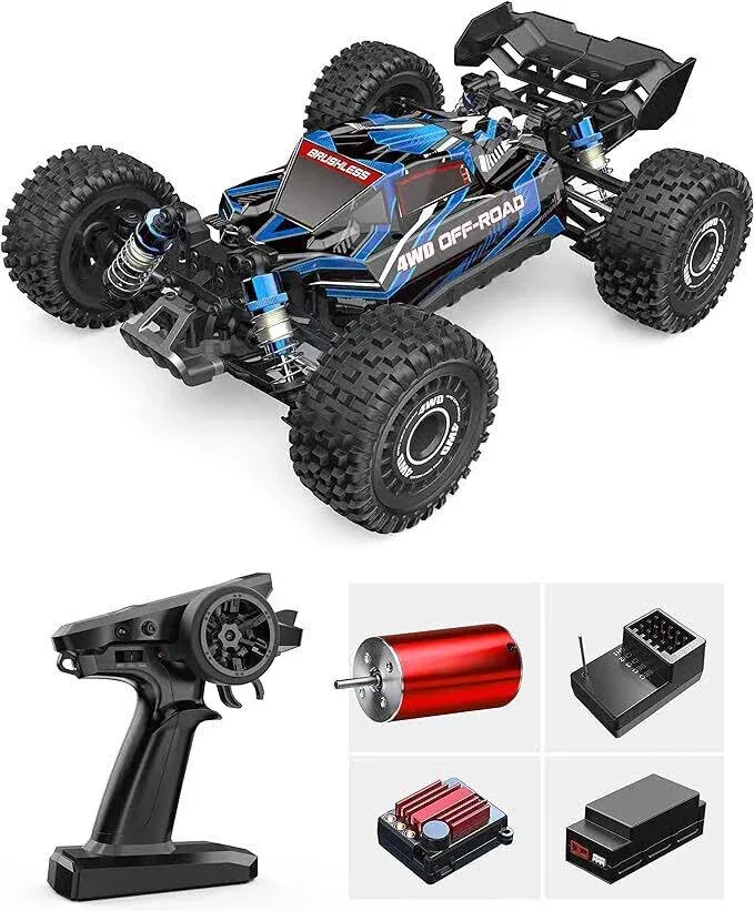 MJX Hyper Go 16207 Remote Control 2.4g 1/16 Brushless RC Hobby Car Vehicle 65km/h High-Speed Off-Road Truck