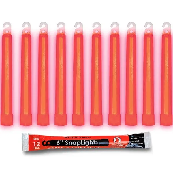 10 Pack Cyalume SnapLight Industrial Grade Ultra Bright Glow Sticks