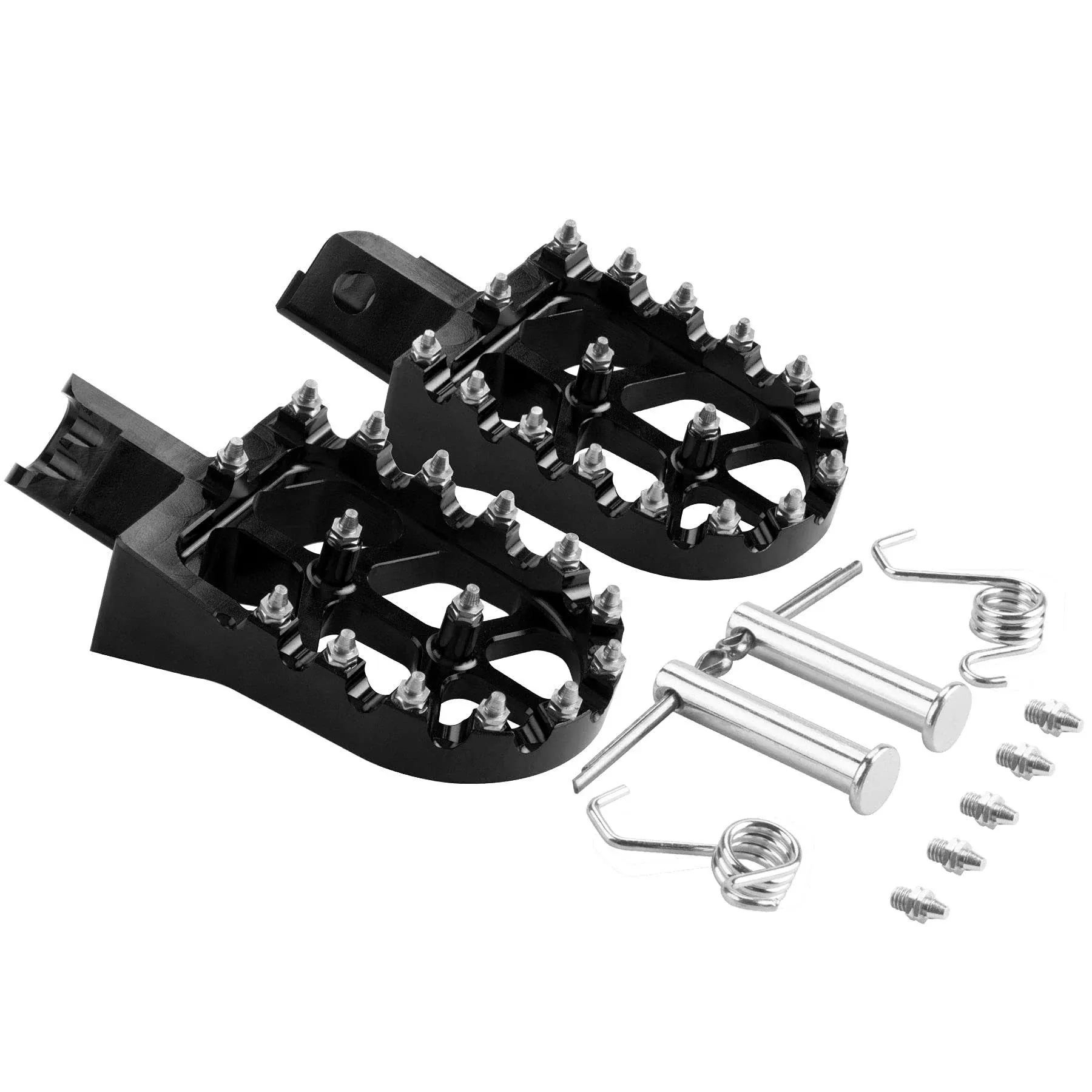 Foot pegs- Dirt Pit Bike Footpegs Compatible with CRF50 CRF70 CRF110 XR50 XR70 XR110 Pit Bike Chinese Stomp Lucky MX Tao Tao Coolster Orion WPB Thumpstar Demon X Bosuer KAYO Piranha M2R