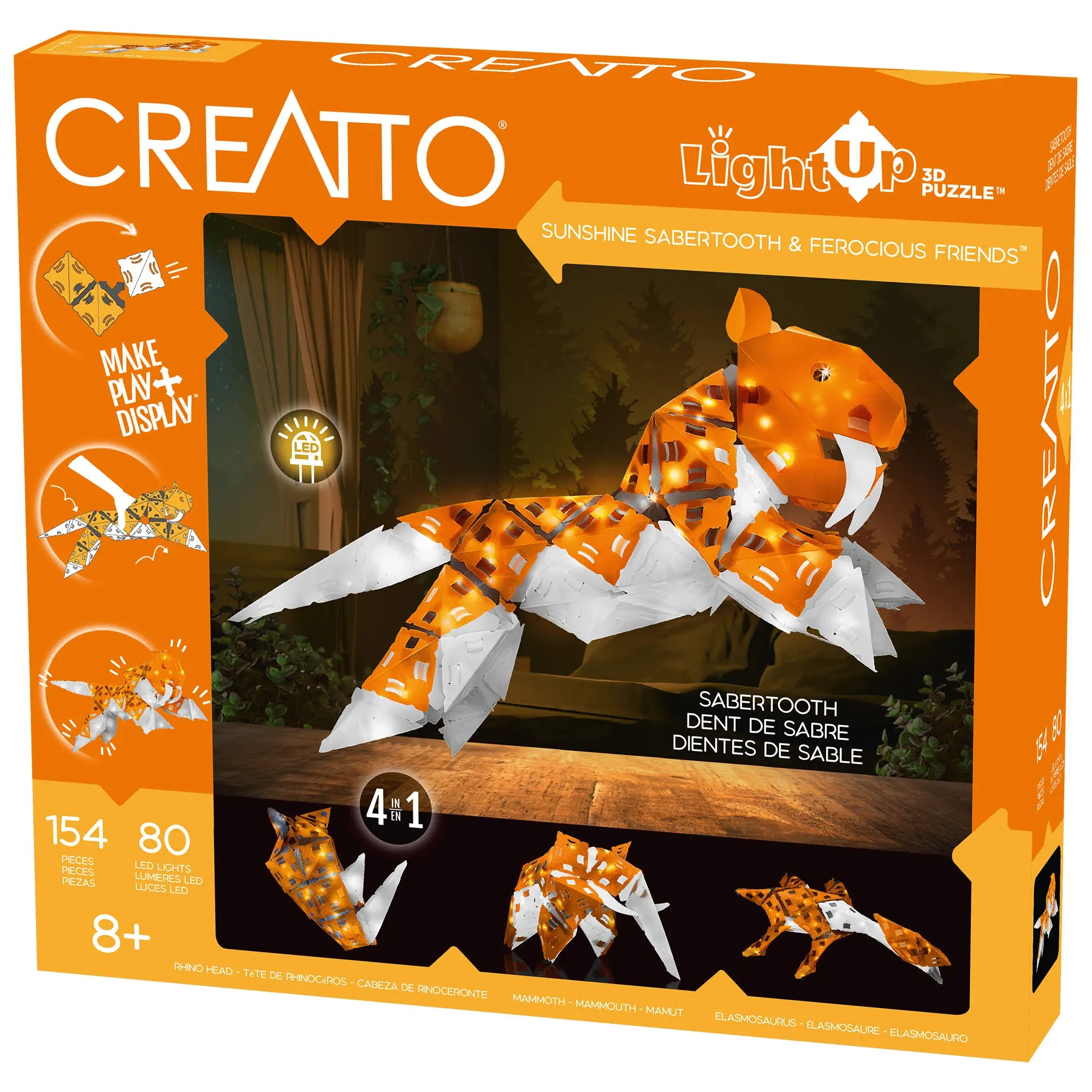 Creatto Light Up Sunshine Sabertooth & Ferocious Friends