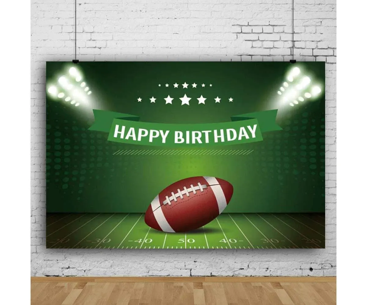 Superbowl Party Decorations 2023, Football Backdrop for Birthday Party Decora...