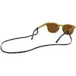 Croakies Sewn Leather Eyewear Retainer Black Spec Ends