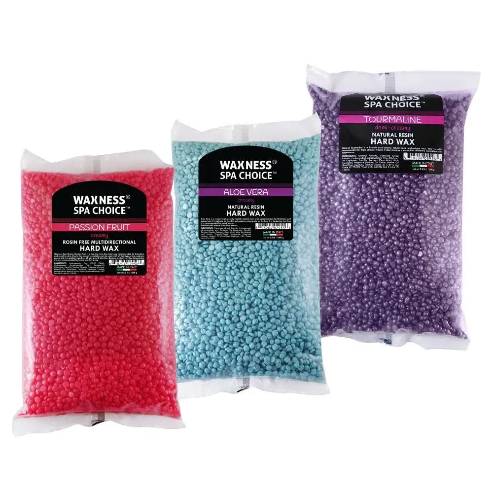 Waxness Spa Choice Metallic Tourmaline Demi Creamy Hard Wax Beads 2.2 lb / 1 kg