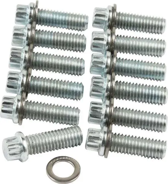 ALLSTAR Performance Intake Bolt Kit SBC 12PT 12pk