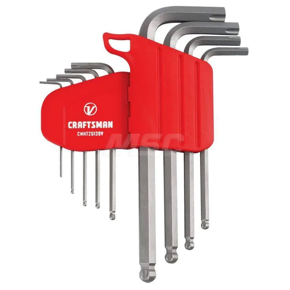 CRAFTSMAN V-SERIES Hex Key Allen Set, MM, 9 Piece (CMHT26139V)