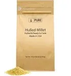 Pure Original Ingredients Hulled Millet (10 lb) Whole Grain, Hulled & Ready to Cook, Healthy substitute for Rice