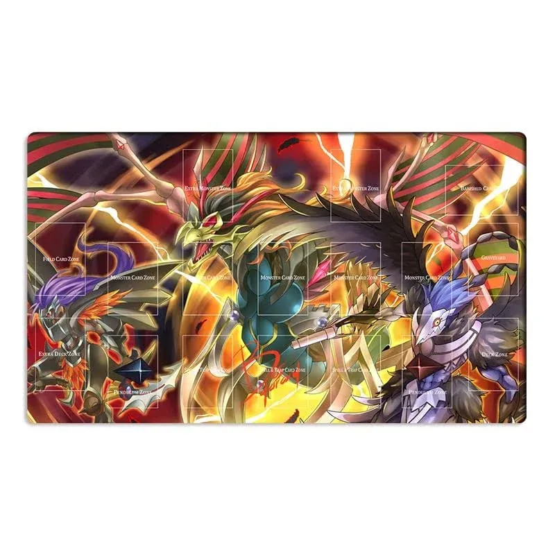 New Mlikemat Playmat Blackwing TCG CCG OCG Trading Card Game Mat with Zones + Free Bag (ZD039-975-A)