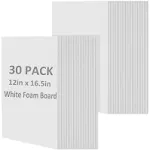 AYAYGD 15 Pack White Foam Board for Projects 12 x 165inch Foam Core Baking Board ...